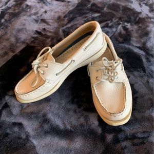 Women's Sperry Topsiders, Off-White, Size 36